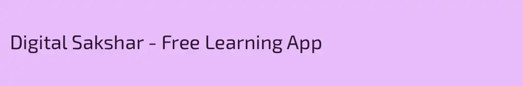 Digital Sakshar - Free Learning App
